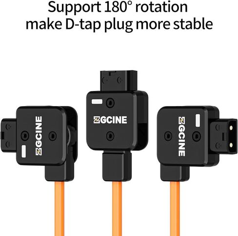 ZGCINE MD-P4 D-Tap to 4 D-Tap one Point Four Splitter Adapter, 60cm Nylon Braid Cable, Rotated 180° D Tap for V Mount Battery to Power Monitors,Cameras, Wireless Receivers,Camcorders in Kuwait