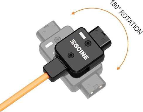 ZGCINE MD-P4 D-Tap to 4 D-Tap one Point Four Splitter Adapter, 60cm Nylon Braid Cable, Rotated 180° D Tap for V Mount Battery to Power Monitors,Cameras, Wireless Receivers,Camcorders in Kuwait