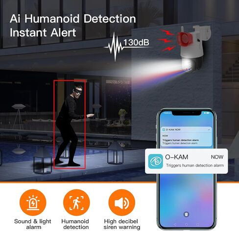 VSTARCAM 3MP Security Camera Outdoor,Home Camera Security, Outdoor WiFi Camera with 2.5-Inch High-Decibel Speaker, 360° PTZ Camera, Motion Detection,Two-Way Audio,Siren, Color Night Vision 01 in Kuwait