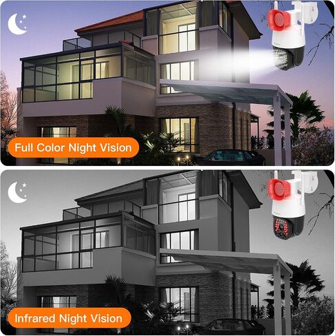 VSTARCAM 3MP Security Camera Outdoor,Home Camera Security, Outdoor WiFi Camera with 2.5-Inch High-Decibel Speaker, 360° PTZ Camera, Motion Detection,Two-Way Audio,Siren, Color Night Vision 01 in Kuwait