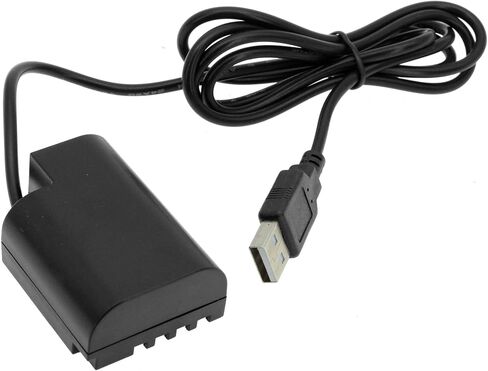 USB to Dummy Battery Replacement for PANASONIC DMC-GH3/4/5 (DMW-BLF19) Battery 40" Adapter Cable with 3.1 AMP USB Power Supply in Kuwait