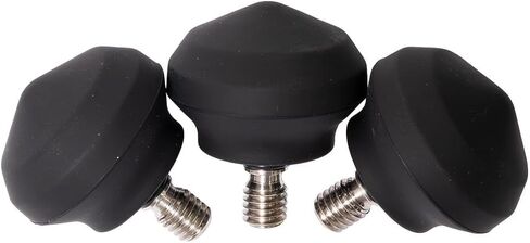 LEOFOTO Rubber Tripod Feet Set, 41mm, 3/8" Thread, 3-Pack, Enhanced in Kuwait