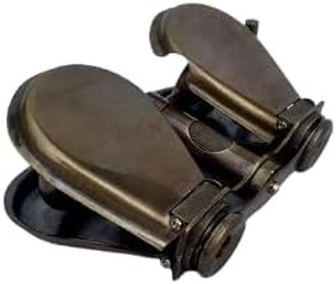 Antique Brass Binocular with Sunshades | Vintage Opera Glasses Style Collectible | Nautical Maritime Decor | Steampunk Cosplay Accessory | Handmade Brass Replica Gift in Kuwait