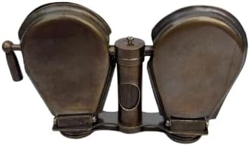 Antique Brass Binocular with Sunshades | Vintage Opera Glasses Style Collectible | Nautical Maritime Decor | Steampunk Cosplay Accessory | Handmade Brass Replica Gift in Kuwait
