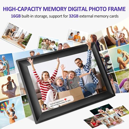 WiFi Uhale Digital Picture Frame,1280x800 HD IPS Touch Screen,Share Videos Photos Instantly Send Wishes via Uhale App from Anywhere, Gifts for Mother' Day(10.1 Inch) in Kuwait
