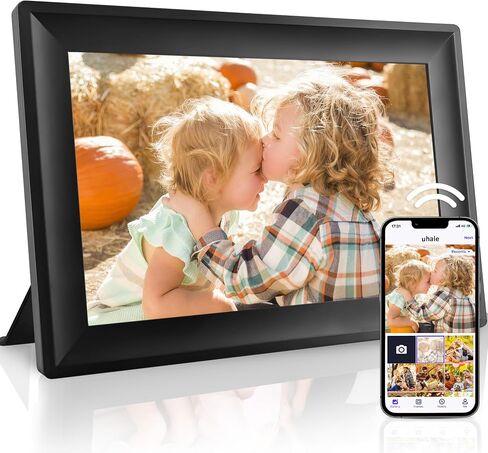WiFi Uhale Digital Picture Frame,1280x800 HD IPS Touch Screen,Share Videos Photos Instantly Send Wishes via Uhale App from Anywhere, Gifts for Mother' Day(10.1 Inch) in Kuwait