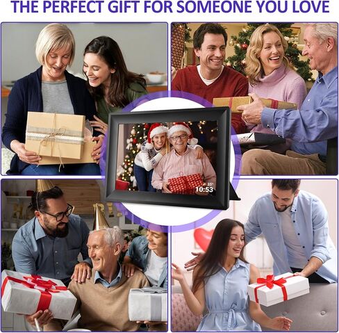 WiFi Uhale Digital Picture Frame,1280x800 HD IPS Touch Screen,Share Videos Photos Instantly Send Wishes via Uhale App from Anywhere, Gifts for Mother' Day(10.1 Inch) in Kuwait