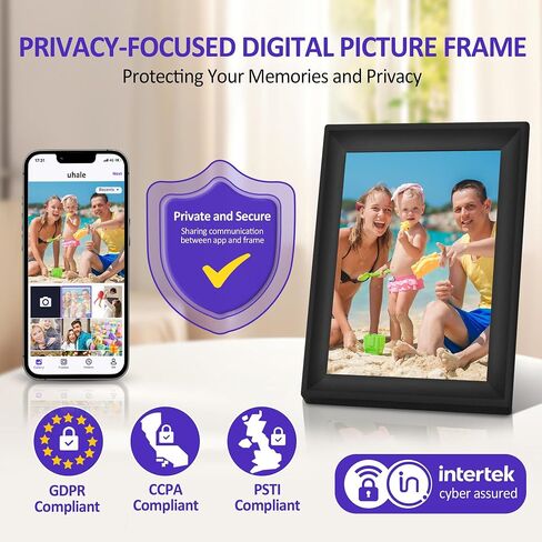 WiFi Uhale Digital Picture Frame,1280x800 HD IPS Touch Screen,Share Videos Photos Instantly Send Wishes via Uhale App from Anywhere, Gifts for Mother' Day(10.1 Inch) in Kuwait