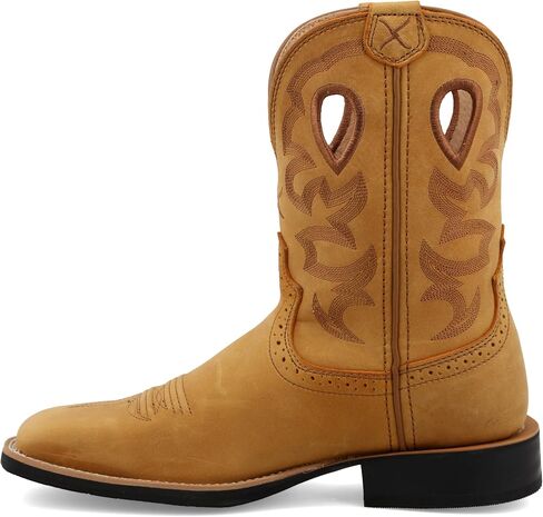 Twisted X Women's 9" Ruff Stock, Wide Square Toe with CellSole, Honey & Honey, 9 B in Kuwait