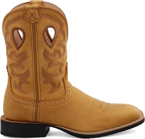 Twisted X Women's 9" Ruff Stock, Wide Square Toe with CellSole, Honey & Honey, 9 B in Kuwait