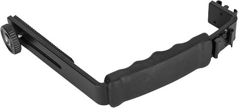 Acouto Camera Flash L Bracket Dual Hot Shoes Holder Mount for Photographers Lightweight and Durable Accessory in Kuwait