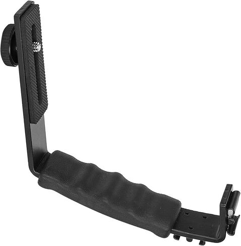Acouto Camera Flash L Bracket Dual Hot Shoes Holder Mount for Photographers Lightweight and Durable Accessory in Kuwait