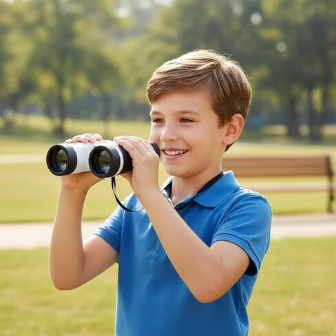 Children Binoculars Kids Portable Field Glasses Compact Toy Binoculars with Enhanced Viewing Lightweight for Young Suitable for School Activities Parks in Kuwait