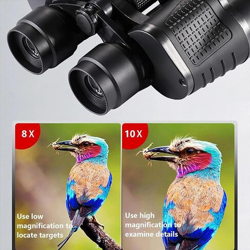 80x80 Binoculars for Adults for Bird Watching Sightseeing Hunting Camping | Lightweight Travel 6mm Objective Optical Glass Lens Lightweight Kids High Power Stand Bird Watching Binocular Hiking Camping in Kuwait