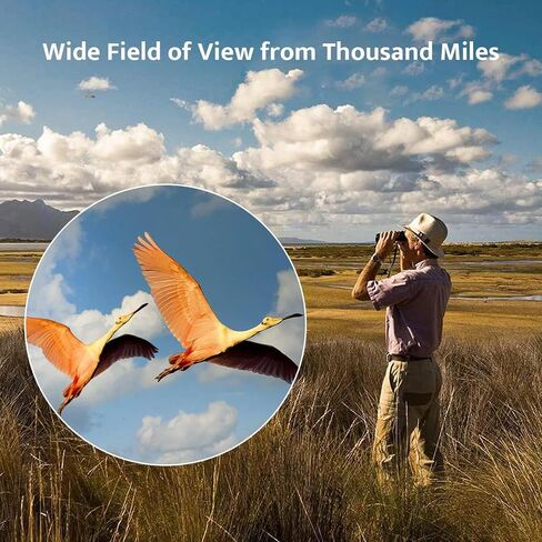 80x80 Binoculars for Adults for Bird Watching Sightseeing Hunting Camping | Lightweight Travel 6mm Objective Optical Glass Lens Lightweight Kids High Power Stand Bird Watching Binocular Hiking Camping in Kuwait