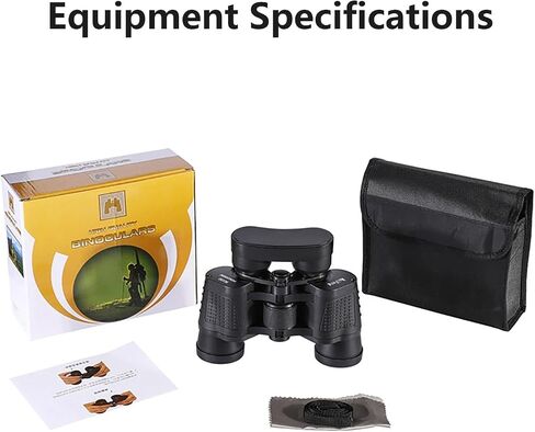 80x80 Binoculars for Adults for Bird Watching Sightseeing Hunting Camping | Lightweight Travel 6mm Objective Optical Glass Lens Lightweight Kids High Power Stand Bird Watching Binocular Hiking Camping in Kuwait