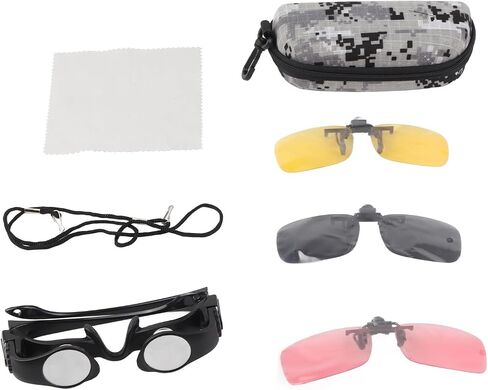 8X Fishing Portable Telescope Hands Free 8X Fishing Binocular Glasses with 3 CPL Filters,HD Green Film Manual Focus Telescope Glasses for Float Observation Other Accessories for in Kuwait