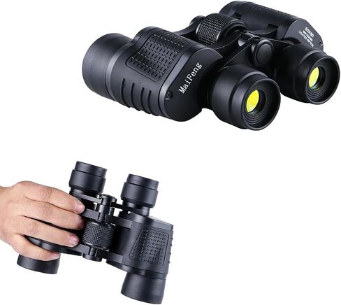 Binoculars 80x80 Long Range for Outdoor Hiking Birdwatching Hunting Travel | High-Magnification Hd Night Vision Binoculars Adult Kids High Power Stand Bird Watching Binocular Zoom Hiking Camping in Kuwait