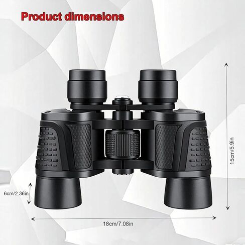 Binoculars 80x80 Long Range for Outdoor Hiking Birdwatching Hunting Travel | High-Magnification Hd Night Vision Binoculars Adult Kids High Power Stand Bird Watching Binocular Zoom Hiking Camping in Kuwait