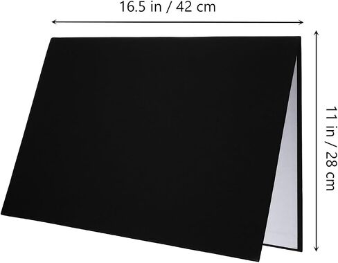 ULTECHNOVO Folding Photography Reflective Board for Jewelry and Still Life, A3 Black White Gold Light Diffuser Background Panel, Portable Camera Lighting Reflector for Studio and Outdoor Use in Kuwait