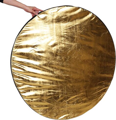 5-in-1 Photography Reflector Board 110cm Collapsible Portable Light Diffuser for Outdoor and Studio Photo Lighting in Kuwait