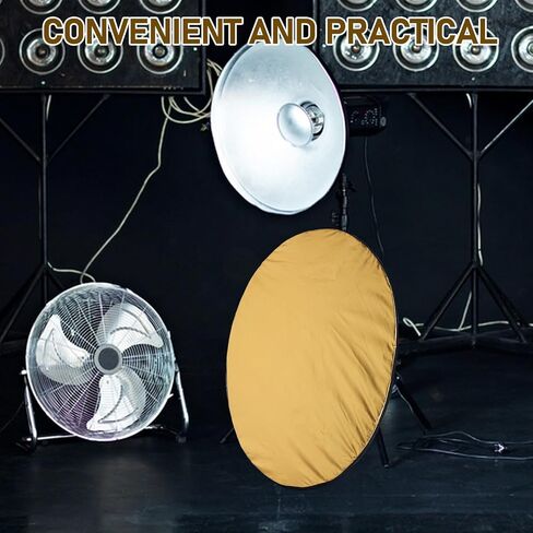 5-in-1 Photography Reflector Board 110cm Collapsible Portable Light Diffuser for Outdoor and Studio Photo Lighting in Kuwait