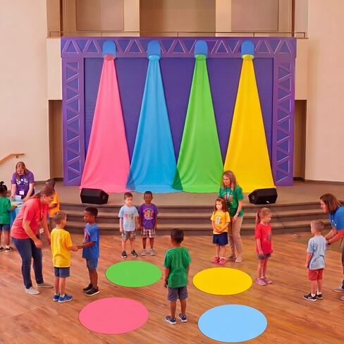 VBS 2026 Bible Lighting Background Spotlight Backdrop for Stage Scene Jesus is The Light of The World Decor Vacation Bible School Banner for Indoor Outdoor Church Classroom Photo Booth in Kuwait