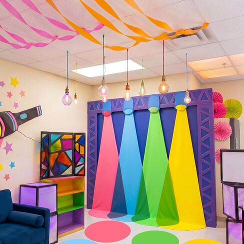 VBS 2026 Bible Lighting Background Spotlight Backdrop for Stage Scene Jesus is The Light of The World Decor Vacation Bible School Banner for Indoor Outdoor Church Classroom Photo Booth in Kuwait