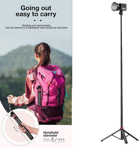 80'' Webcam-Tripod Floor-Stand for Logitech Brio-101 100 / Brio 301 300 / C920x / MX Brio 4K / C922x / C925e / Brio 500 / Brio 4K Webcams in Kuwait