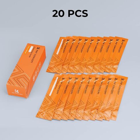 K&F CONCEPT Full-Frame Sensors Cleaning Swabs X20,for DSLR CCD CMOS | 24mm,Vacuum Sealed, Soft and Flexible, Smooth and Lint-Free,Precision Cleaning,for Nikon Sony Canon Camera Clean,MA01 in Kuwait