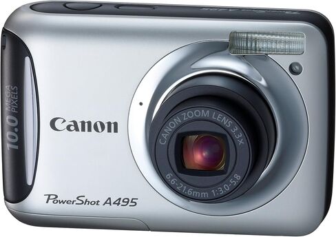 Canon PowerShot A495 10.0 MP Digital Camera with 3.3x Optical Zoom and 2.5-Inch LCD (Blue) in Kuwait