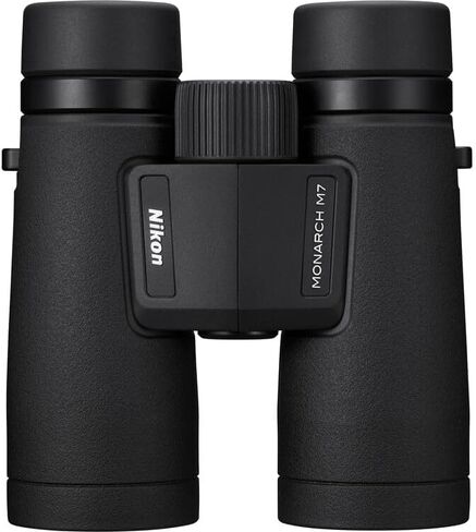 Nikon Monarch M7 10x42 Binoculars with ED Glass, Phase-Corrected Roof Prisms, Waterproof Fogproof Construction & Wide Field of View (16766) + Neck Strap (2pc Bundle) in Kuwait