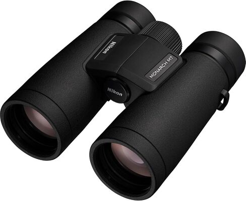 Nikon Monarch M7 10x42 Binoculars with ED Glass, Phase-Corrected Roof Prisms, Waterproof Fogproof Construction & Wide Field of View (16766) + Neck Strap (2pc Bundle) in Kuwait