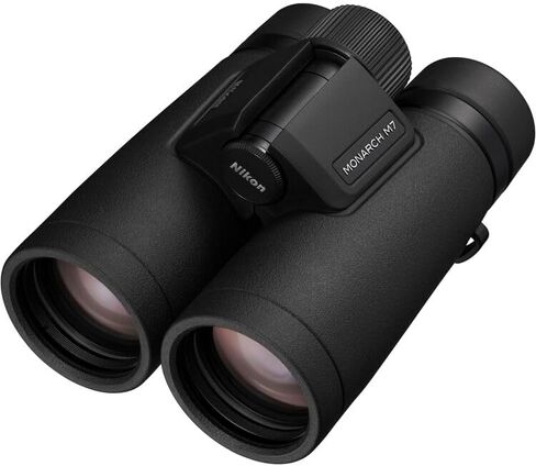 Nikon Monarch M7 10x42 Binoculars with ED Glass, Phase-Corrected Roof Prisms, Waterproof Fogproof Construction & Wide Field of View (16766) + Neck Strap (2pc Bundle) in Kuwait