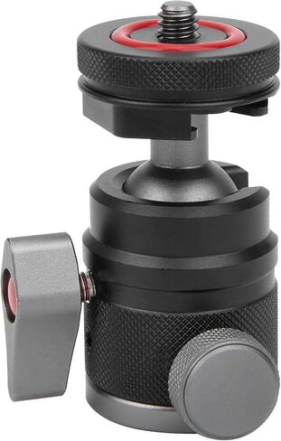 Generic Aluminum Alloy Ball Head CNC Anodized Metal Locking Knob with 1/4 Inch Screw Top Bottom for Camera Tripod Monopod Cold Shoe Mount in Kuwait