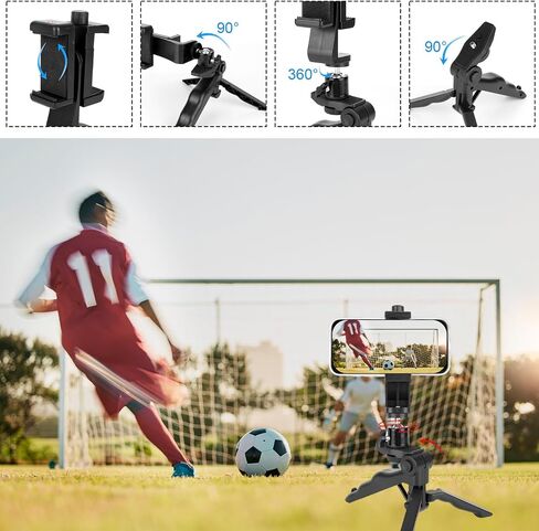 Lightweight Portable Tripod Mount Kit Compatible with Pocket Radar, Includes Radar Clip & Adjustable Tripod Stand Round Base Stand for Camera Phone in Kuwait