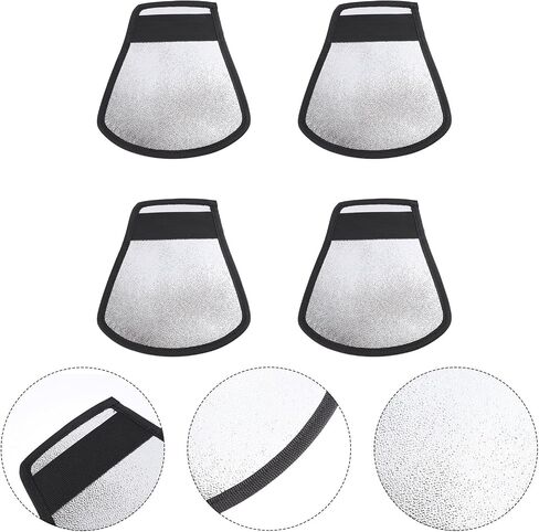 BESPORTBLE 4pcs Camera Light Reflector Diffuser Soft Flash Reflector for DSLR External Flash Photography Lighting Portable Accessories in Kuwait