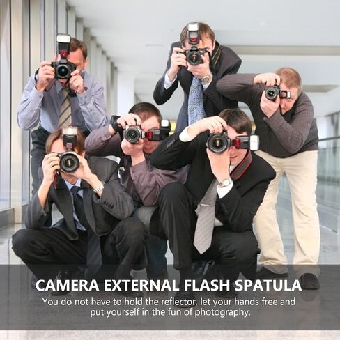 Toddmomy 4 Pcs Camera Flash Reflector Diffuser Set, External DSLR Speedlight Bounce Soft Light Modifier for Photography Studio and Outdoor Shooting in Kuwait