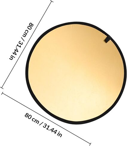 ULTECHNOVO Collapsible Photography Reflector Light Reflector Double-Sided Silver Gold Reflective Board for Photo Studio Video Lighting in Kuwait
