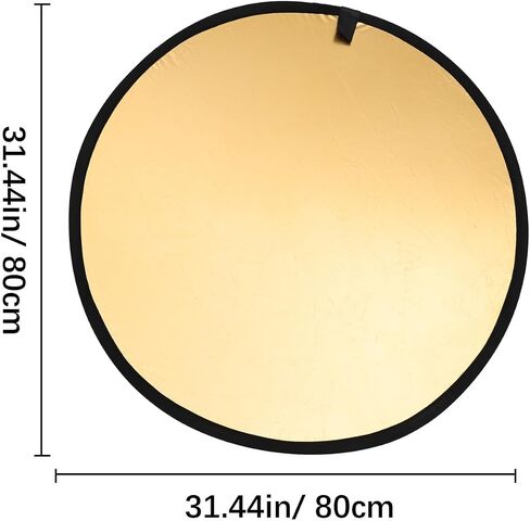 ULTECHNOVO Collapsible Photography Reflector Light Reflector Double-Sided Silver Gold Reflective Board for Photo Studio Video Lighting in Kuwait