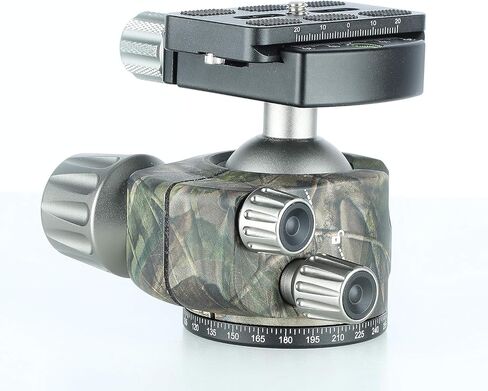 LEOFOTO LH-40 Camo 40mm Low Profile Ball Head Arca/RRS Compatible w Independent Pan Lock Camouflage in Kuwait