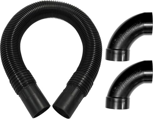 High Flow Shop Vacuum Elbow – 90-Degree Sweep Elbow Connector with 2-½" Nominal (2-1/4" actual) Port, Improves Airflow For Wet Dry Vac Dust Collection System (1 Elbow) in Kuwait