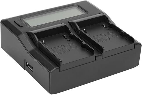 Dual Smart Charger with LCD Screen for Canon BP-A60 Battery in Kuwait