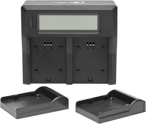 Dual Smart Charger with LCD Screen for Canon BP-A60 Battery in Kuwait