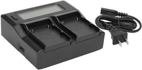 Dual Smart Charger with LCD Screen for Canon BP-A60 Battery in Kuwait
