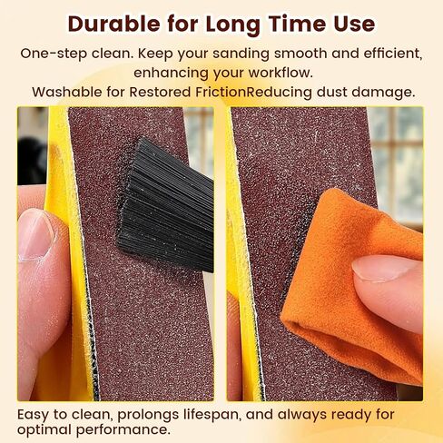 Micro Detail Sander Kit, 3.5" x 1" Mini Handle Sander with 120 PCS Sandpaper 40-600 Grit for Wood Finishing, Crafts, Tight Spaces and Small Projects in Kuwait