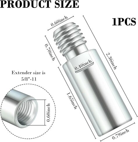 5/8"-11 Thread Angle Grinder Extension Shaft for Car Polisher,Universal Angle Grinder Attachments Expand Connection of Buffering Pads and Anglee Grinder in Kuwait