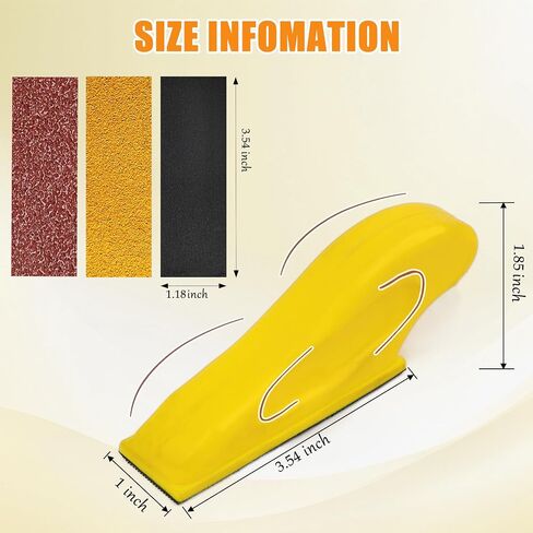 270 PCS Mini Detail Sanding Kit, 80-1000 Grit Sandpaper with Finger Sanding Blocks for Small Areas and Corners, Ideal for Woodworking, Furniture Repair, Crafts and DIY in Kuwait