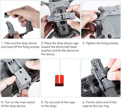 Drone Drop Release Device for AIR 3 Light Sensitive Control, Load Bearing, Compatible with Mini 2 Drone in Kuwait