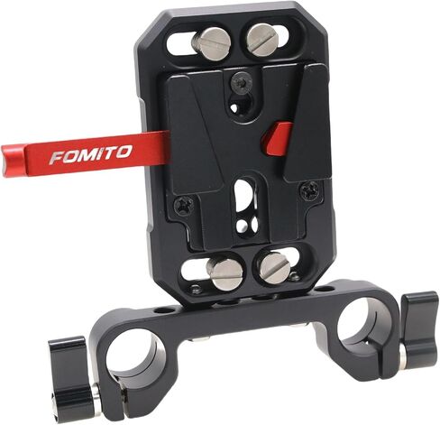 V Mount Battery Plate V-Lock 15mm Rail Rod Clamp Mount for Sony Canon ARRI RED Panasonic Nikon Camera Power Supply, for Anton-Bauer Pana-Sonic Bebob Fxlion SWIT in Kuwait